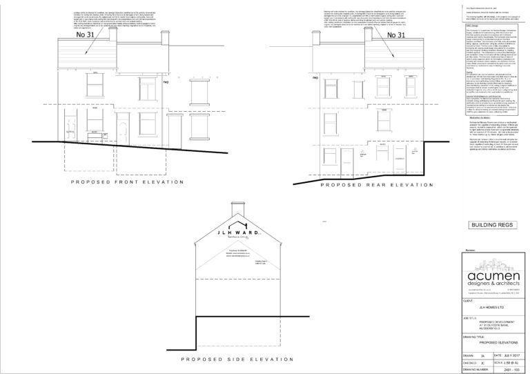 2491-103 Proposed Elevations (31 Outcote Bank)